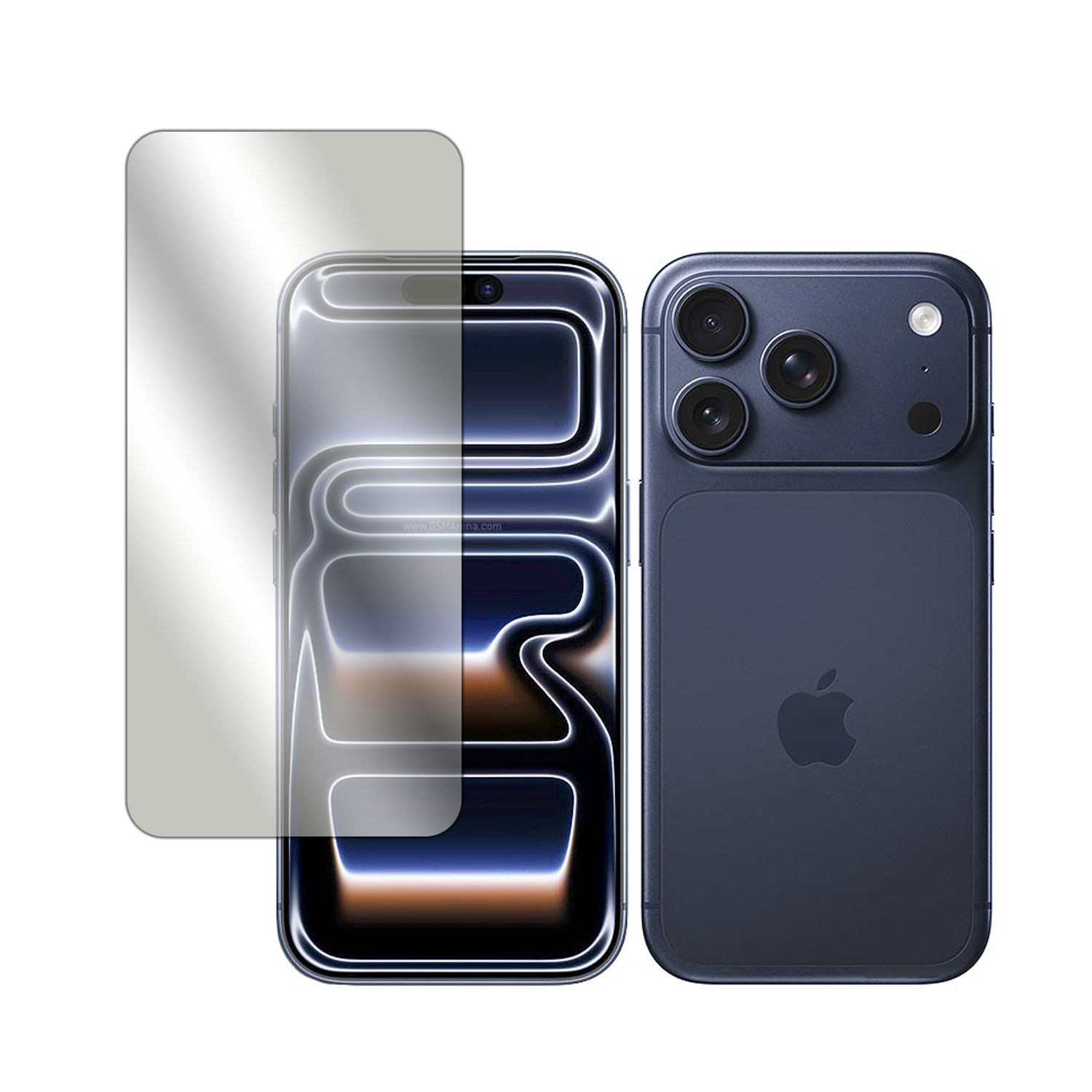 Microcase Iphone 17 Pro Tam Kaplayan Çerçeveli Tempered Ekran Koruyucu -AL3276