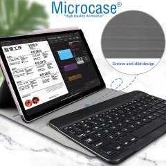Microcase Samsung Galaxy Tab S6 Lite P610 10.4 inch Tablet Bluetooth Klavyeli Standlı Kılıf - BKK1