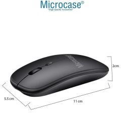 Microcase Lenovo IdeaPad Pro (2025) TB375FC 12.7 inch Tablet Uyumlu Tablet Çanta+Türkçe Bluetooth Klavye +Mouse+ Standı AL4383 Lacivert