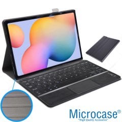 Microcase Samsung Galaxy Tab S6 Lite P610 10.4 inc Bluetooth Klavye + Touchpad Standlı Kılıf - BKK2