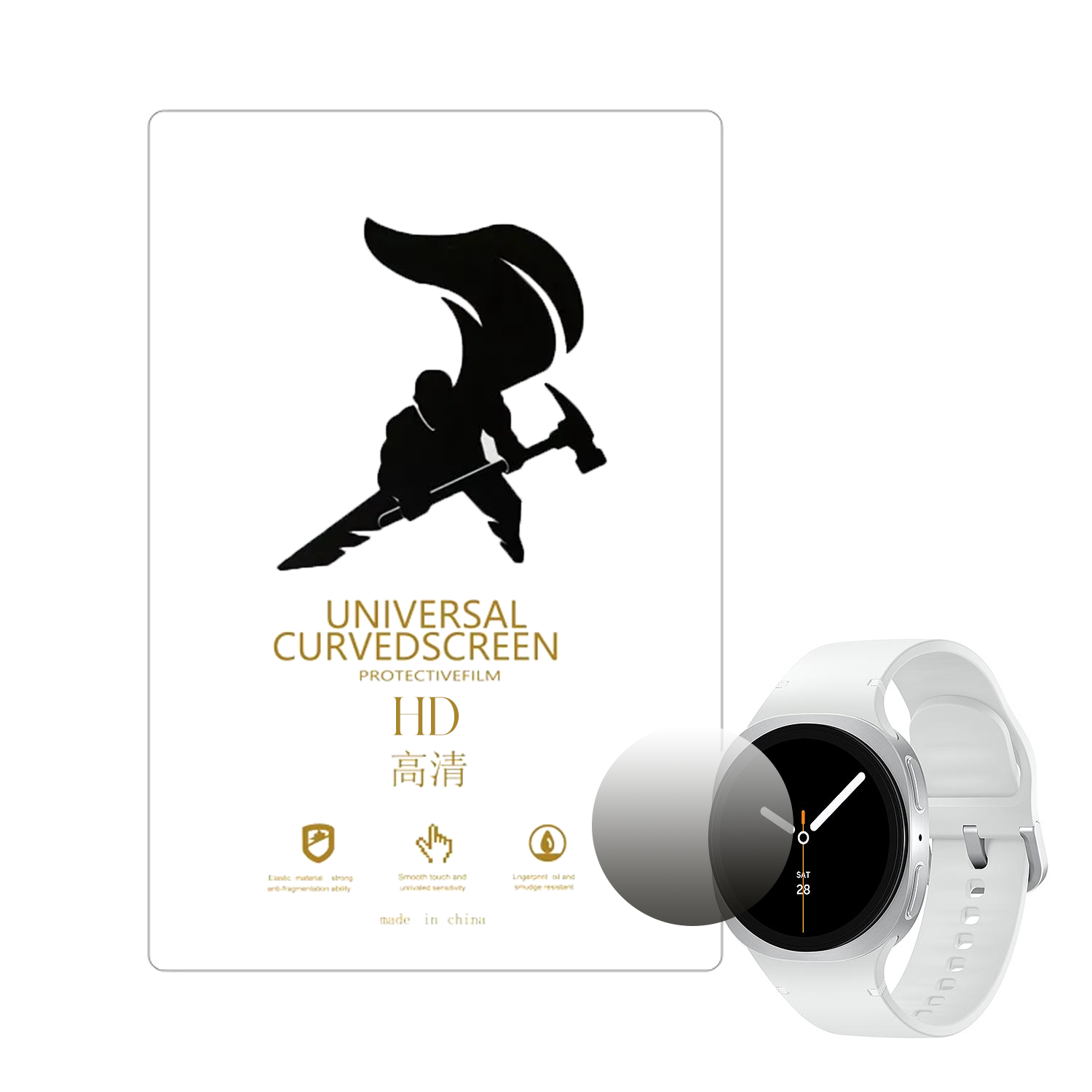 Microcase Samsung Galaxy Watch 8 44MM ile uyumlu TPU Ekran Koruma Filmi - EKM109