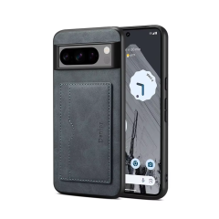 Microcase Google Pixel 9 Pro XL ile Uyumlu Kartlıklı Standlı Deri Kaplama Kılıf-AL5138