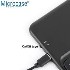 Microcase TCL NXTPAPER 14 inch Tablet için Tablet Bluetooth Touchpad Klavye 28 cm (TR Sticker) + Tablet Standı - AL2756