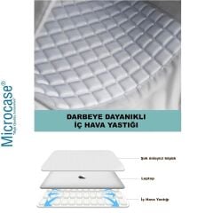 Microcase Samsung S11 Ultra 14.6 inch için Tablet Çantası 2 Bölmeli AL4227 Krem Pembe Mavi