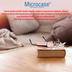 Microcase Yeniden Kullanılabilir Elastik Silikon Kablo Organizatörü Kablo Bağı Kablo Düzenleyici 2 Adet AL4476