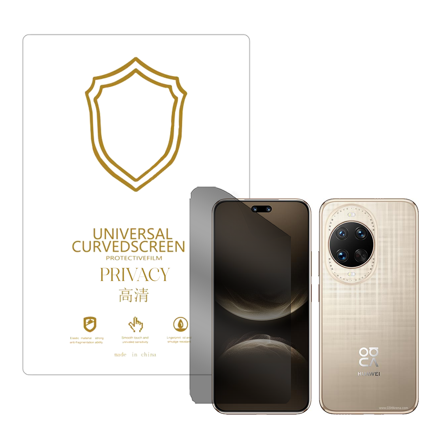 Microcase Huawei Nova 14 Ultra ile Uyumlu Privacy Gizlilik Filtreli Hayalet Nano Ekran Koruyucu-EKM110