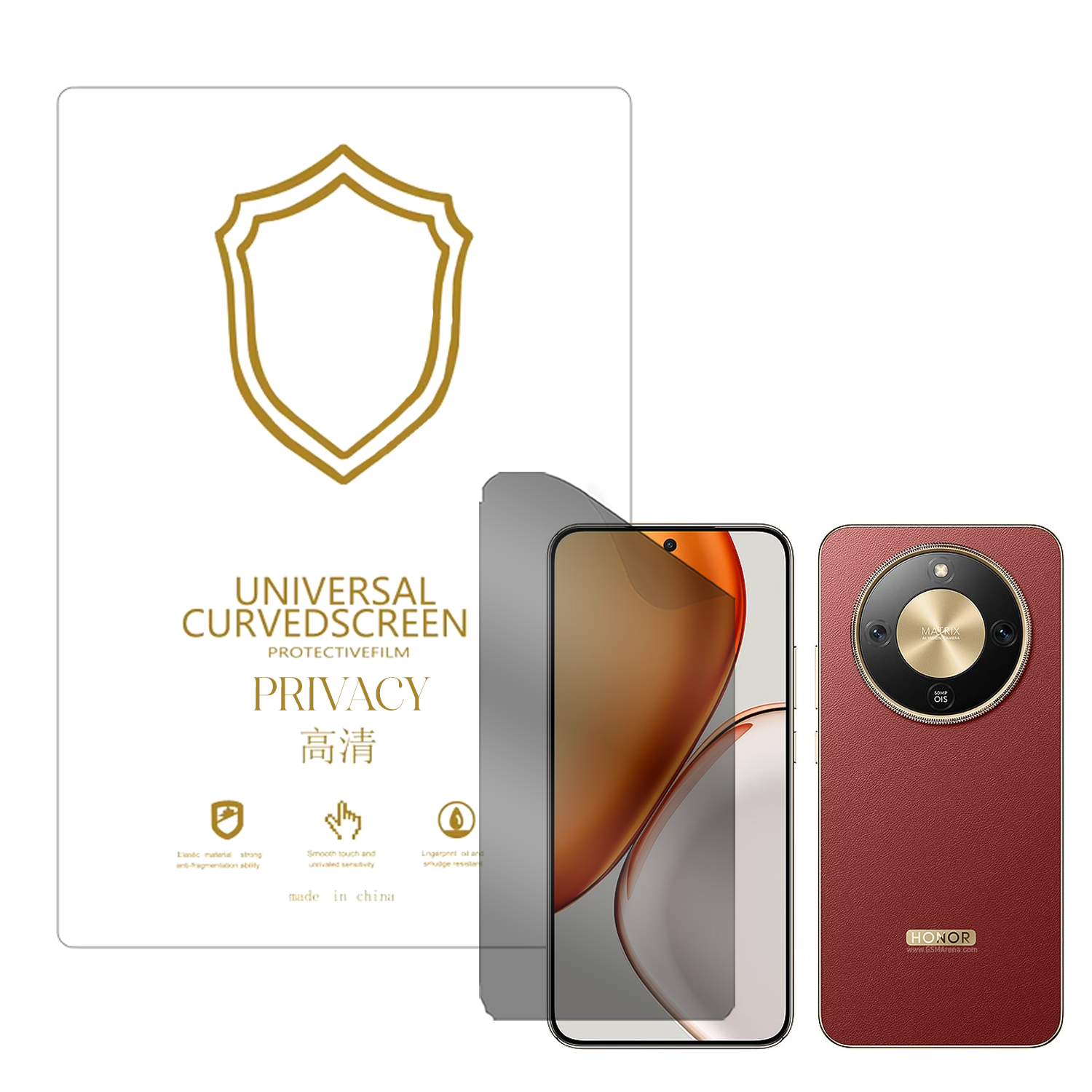 Microcase Honor X70 ile Uyumlu Privacy Gizlilik Filtreli Hayalet Nano Ekran Koruyucu-EKM110