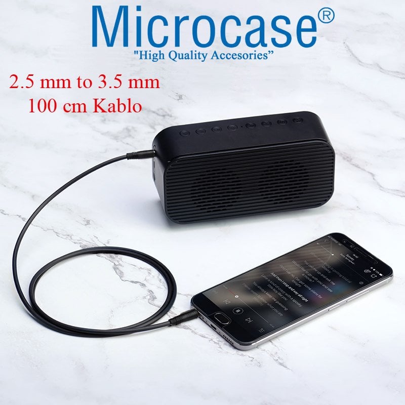 2.5 mm to 3.5 mm Aux, Kulaklık Bağlantı Kablosu 1 metre - AL2307