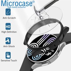Microcase Samsung Galaxy Watch 6 40mm Ekran Korumalı Sert Rubber Kılıf - AL3173