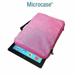Microcase Apple iPad Pro 13 2025 Tablet Uyumlu Tablet Çanta+Türkçe Bluetooth Klavye +Mouse+ Standı - Pembe AL8127