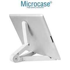 Microcase Apple iPad Pro 11 2025 Tablet için Bluetooth Klavye + Mouse + Tablet Standı - AL45150 Pembe