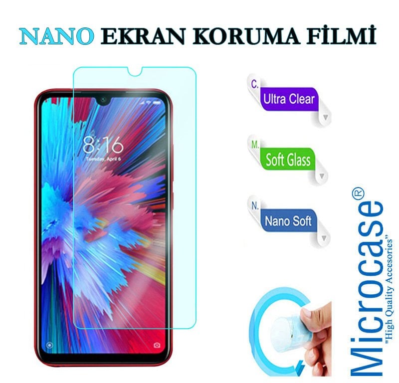 Microcase Xiaomi Redmi Note 7S Nano Esnek Ekran Koruma Filmi