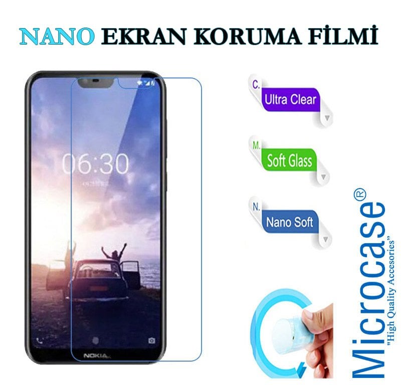 Microcase Nokia 7.1 5.84 inch Nano Esnek Ekran Koruma Filmi