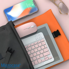Microcase Tablet ve Telefonlar için Bluetooth Klavye ve Mouse Set - Su Yeşili AL3476
