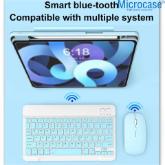 Microcase Tablet ve Telefonlar için Bluetooth Klavye ve Mouse Set - Su Yeşili AL3476
