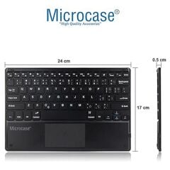 Microcase Huawei MatePad 12X 12 inch Uyumlu Bluetooth Touchpad Klavye+Bluetooth Mouse+Standlı Kılıf-BKK7