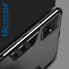 Microcase Samsung Galaxy Note 20 Ultra Alfa Armor Standlı Perfect Koruma Kılıf - Siyah