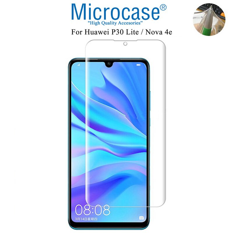 Huawei P30 Lite - Nova 4e Full Ön Kaplama Koruma Filmi