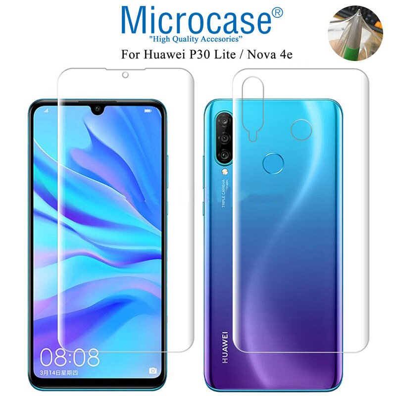 Huawei P30 Lite - Nova 4e Full Ön Arka Kaplama Koruma Filmi