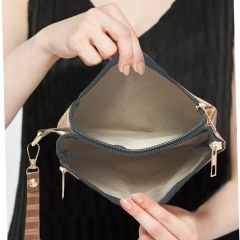 Microcase 3 Bölmeli Fermuarlı Bilek Askılıklı Saten Görünümlü Kadın Cüzdanı AL4497