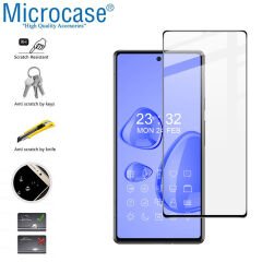 Microcase Google Pixel 7 Tam Kaplayan Çerçeveli Tempered Ekran Koruyucu - Siyah AL3276