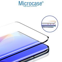 Microcase Google Pixel 7 Tam Kaplayan Çerçeveli Tempered Ekran Koruyucu - Siyah AL3276