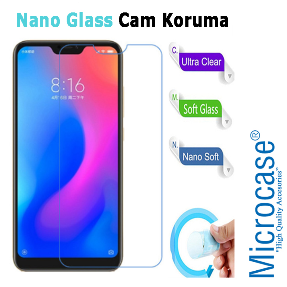 Xiaomi Mi A2 Lite Nano Glass Cam Ekran Koruma Filmi