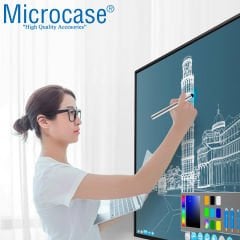 Microcase Universal Telefon Tablet iPad Teleskopik Uzayabilir Akıllı Tahta Sunum Kalemi 37 cm - AL3459 Gümüş