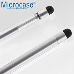 Microcase Universal Telefon Tablet iPad Teleskopik Uzayabilir Akıllı Tahta Sunum Kalemi 37 cm - AL3459 Gümüş