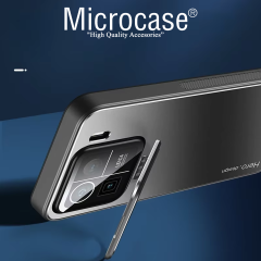 Microcase Xiaomi Mi 15 Pro ROME Serisi Kamera Koruma ve Standlı Kılıf AL4968