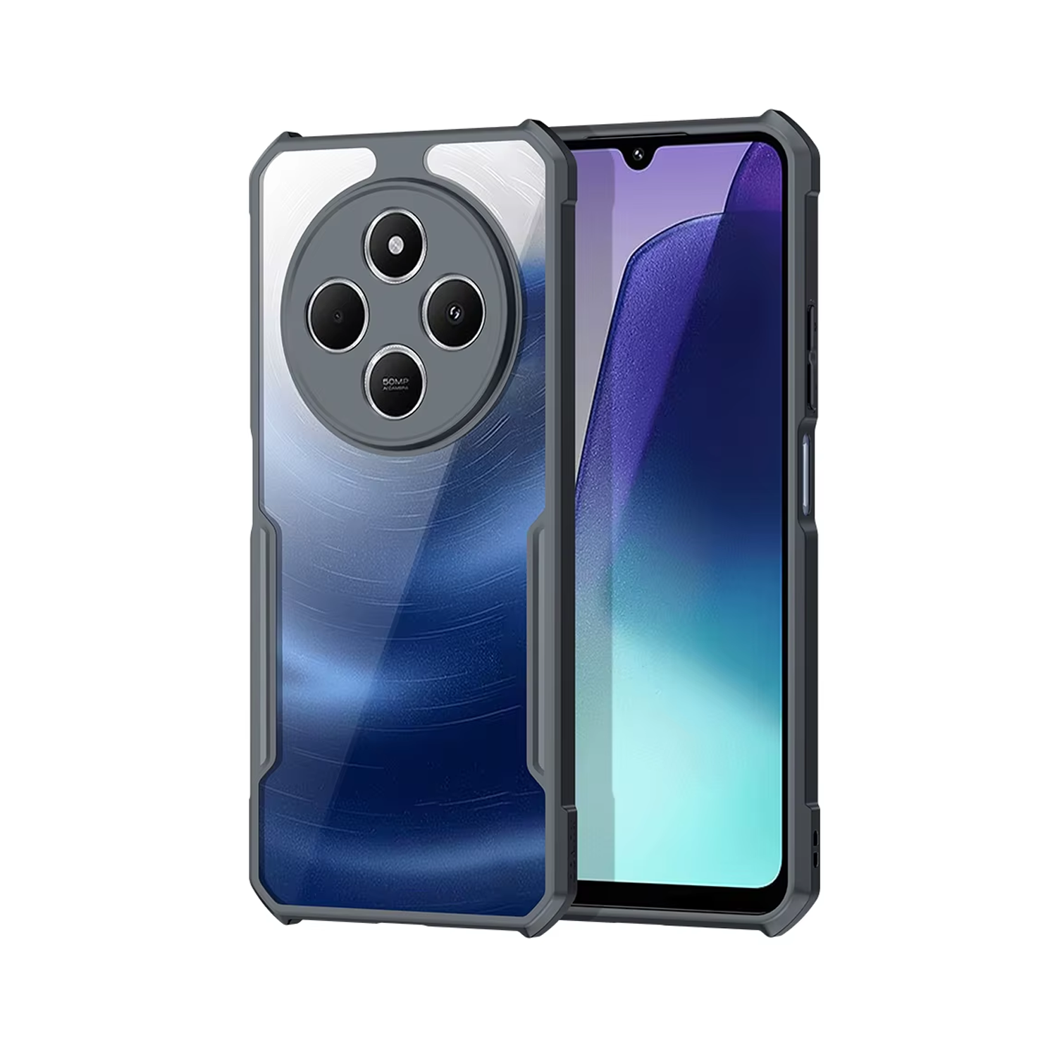 Microcase Xiaomi Redmi Poco M7 5G/Redmi 14C/Redmi 14R ile uyumlu Airbag Serisi Darbeye Dayanıklı Köşe Korumalı Tpu Kılıf - AL3370