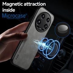 Microcase Honor 400 Pro 5G için Luxury Leather Series Deri Desenli Plastik Koruma Kılıf - AL8125