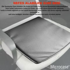 Microcase 3D Ortopedik Oto Araç Oyuncu Koltuk Minderi 2 Adet AL4337 Siyah