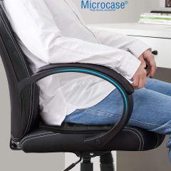 Microcase 3D Ortopedik Oto Araç Oyuncu Koltuk Minderi 2 Adet AL4337 Siyah