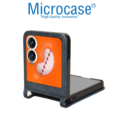 Microcase Tecno Phantom V Flip2 Retro Tasarım Kartlıklı Deri Kılıf-AL5119