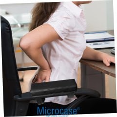 Microcase 3D Ortopedik Oto Araç Oyuncu Koltuk Kol Dayama Padi 1 Adet AL4338 Siyah