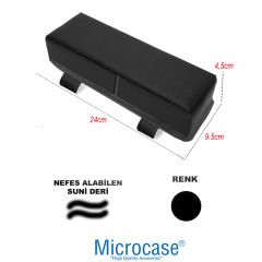 Microcase 3D Ortopedik Oto Araç Oyuncu Koltuk Kol Dayama Padi 1 Adet AL4338 Siyah