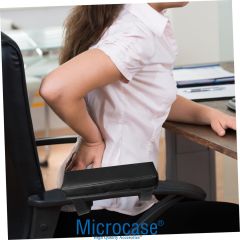 Microcase 3D Ortopedik Oto Araç Oyuncu Koltuk Kol Dayama Padi 2 Adet AL4338 Siyah