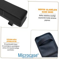 Microcase 3D Ortopedik Oto Araç Oyuncu Koltuk Kol Dayama Padi 2 Adet AL4338 Siyah