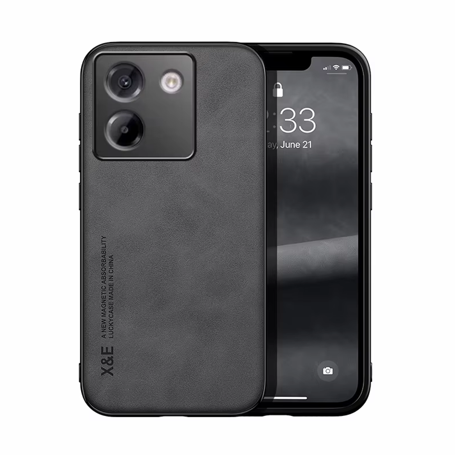 Microcase Xiaomi Redmi Poco M7 5G için Luxury Leather Series Deri Desenli Plastik Koruma Kılıf - AL8125