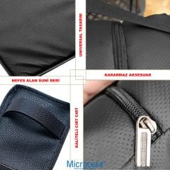 Microcase 5in1 Oyuncu Koltuğu Ortopedik Oturma Seti Boyunluk Bel Destek Minder Kol Dayama AL4339 Siyah