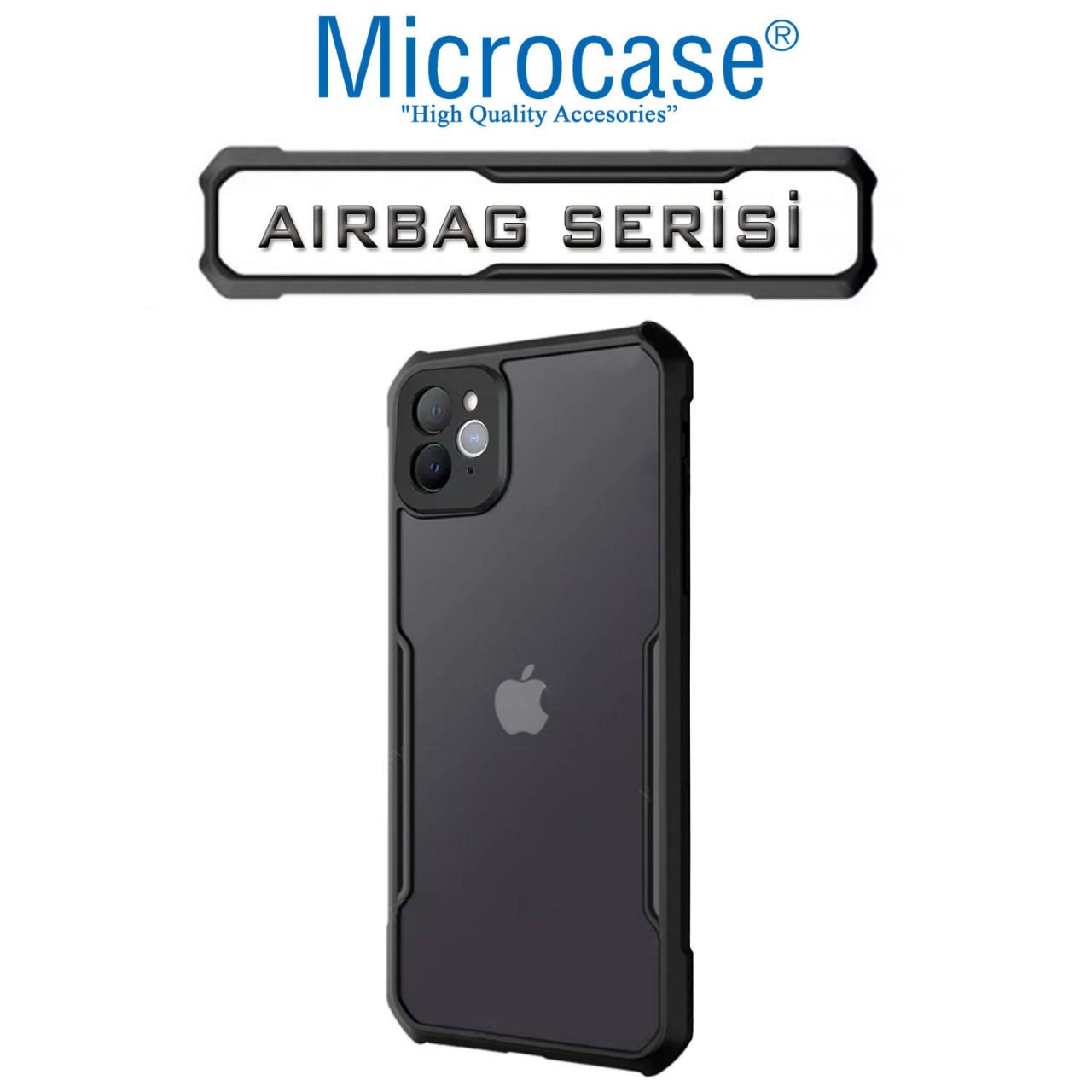 Microcase iPhone 11 Pro Airbag Serisi Darbeye Dayanıklı Köşe Korumalı Kılıf