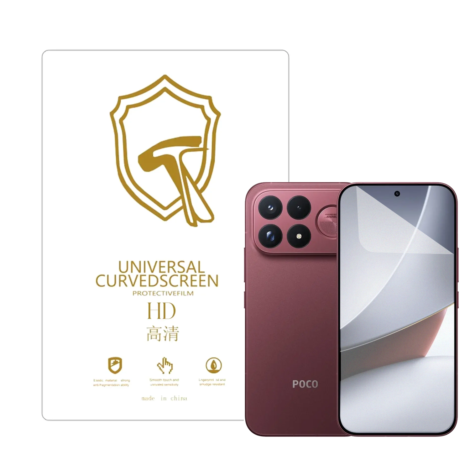 Microcase Xiaomi Poco F9 Ultra Global ile Uyumlu Tpu Nano Mat Ekran Koruma Filmi EKM107