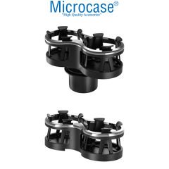 Microcase Araç İçi Bardaklıktan Monte Çift Bardak Tutucu ve İçecek Tutucu - AL3487