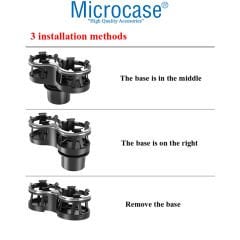 Microcase Araç İçi Bardaklıktan Monte Çift Bardak Tutucu ve İçecek Tutucu - AL3487