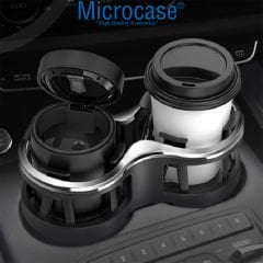 Microcase Araç İçi Bardaklıktan Monte Çift Bardak Tutucu ve İçecek Tutucu - AL3487