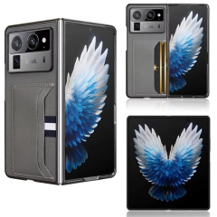 Microcase Tecno Phantom V Fold2 Kartlıklı Deri Kaplama Kılıf-AL5120