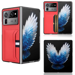 Microcase Tecno Phantom V Fold2 Kartlıklı Deri Kaplama Kılıf-AL5120