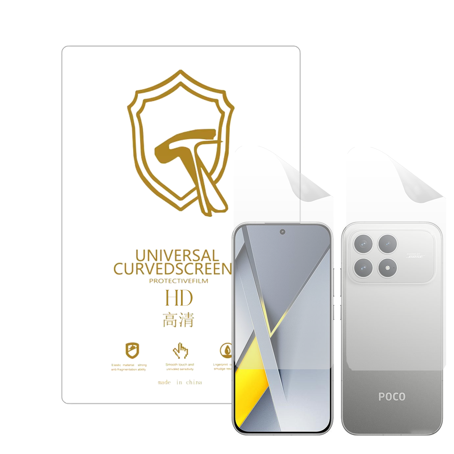 Microcase Xiaomi Poco F8 Pro ile Uyumlu Full Tpu Ön Arka Nano Koruma- EKM103