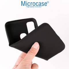 Microcase Infinix Hot 9 Matte Serisi Silikon TPU Kılıf - Siyah